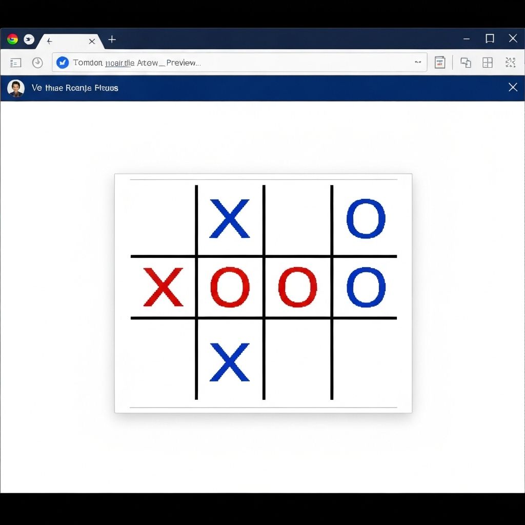 Tic Tac Toe game preview